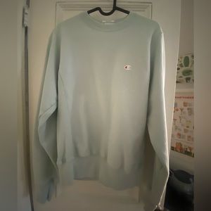 XSMALL MENS CHAMPION CREW:MINT GREEN